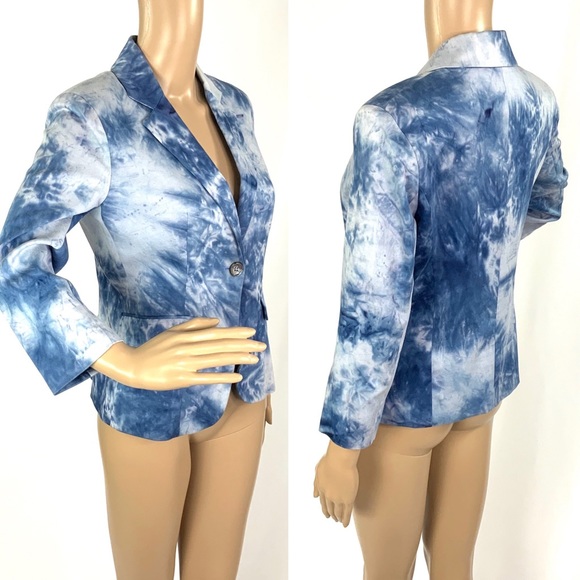 🎉👠HOST PICK👗🎉 BOSTON PROPER Tie Dyed Blazer - Picture 2 of 8